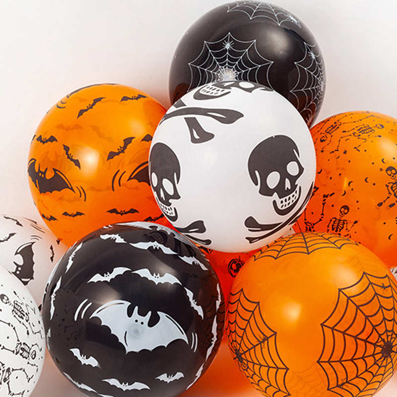 100-Pack Halloween Balloons – Spooky Party Designs