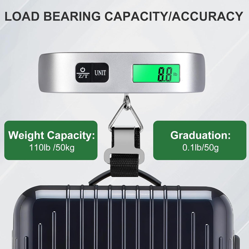 Luggage Scale, 110 Pounds Digital Luggage Scale Battery Included