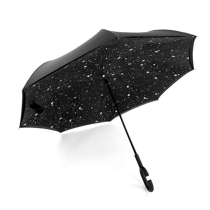 Double-Layer Inverted Umbrella with C-Handle – 105 cm