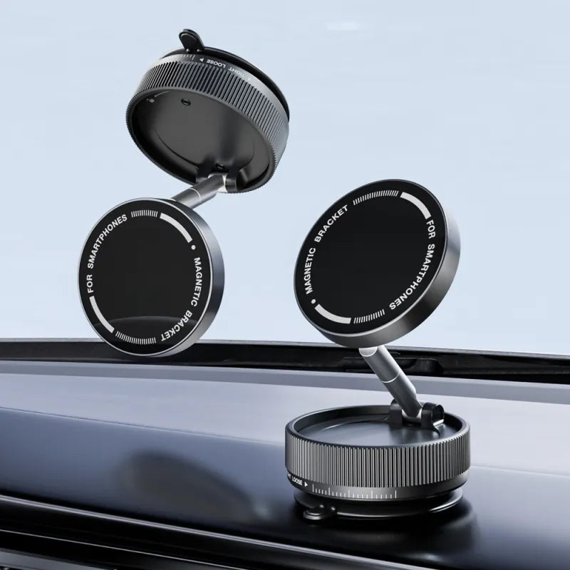 Vacuum Magnetic Phone Holder – Car, Desk & Mirror Mount