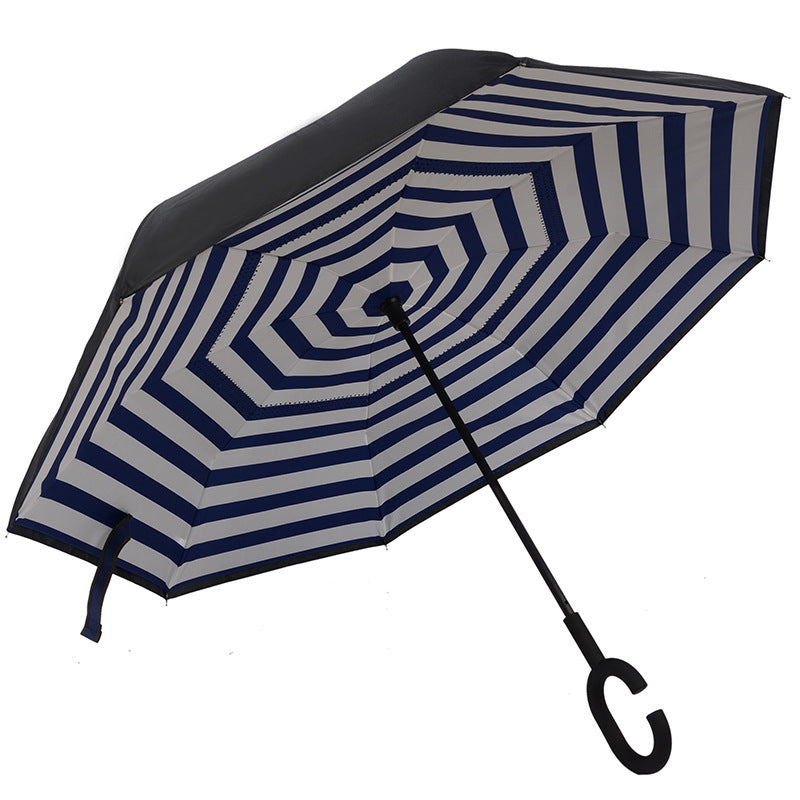Double-Layer Inverted Umbrella with C-Handle – 105 cm