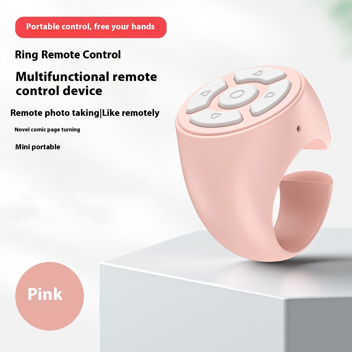 Bluetooth Scrolling Remote Ring – iOS & Android