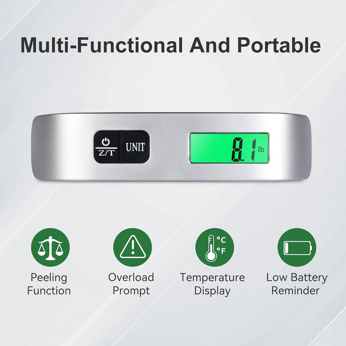 Luggage Scale, 110 Pounds Digital Luggage Scale Battery Included