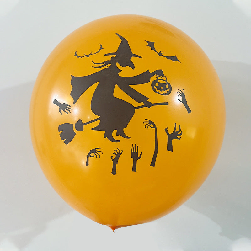 100-Pack Halloween Balloons – Spooky Party Designs