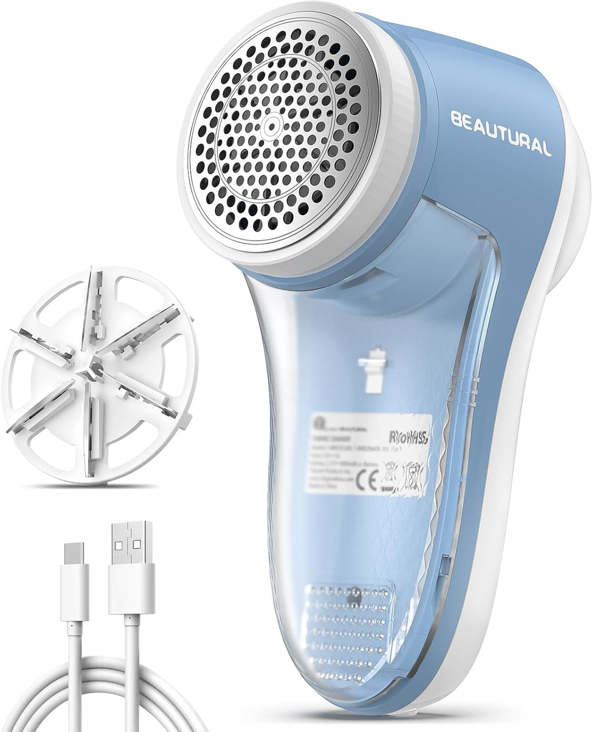 Fabric Shaver and Lint Remover, Rechargeable Sweater Defuzzer