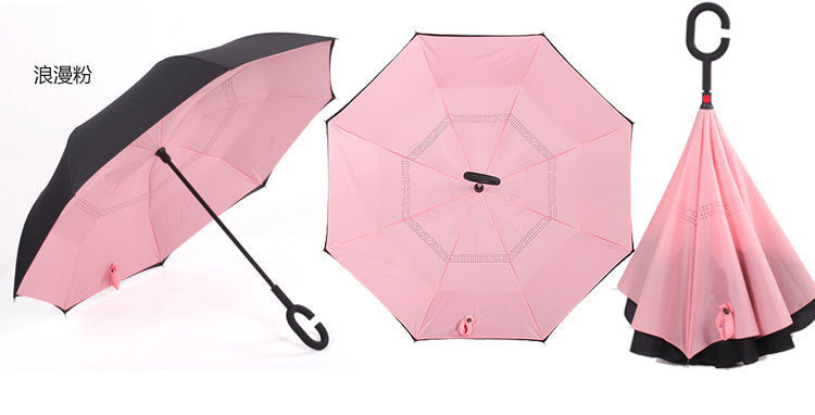 Double-Layer Inverted Umbrella with C-Handle – 105 cm