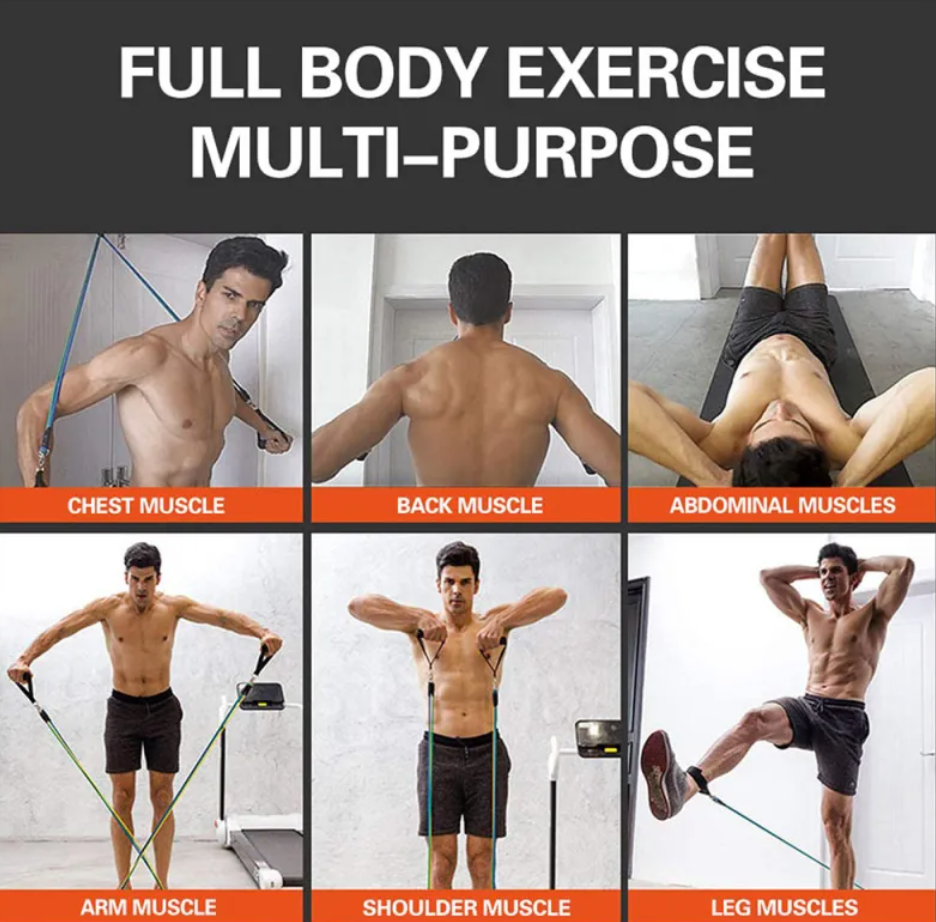 17-Piece Resistance Band Workout Set
