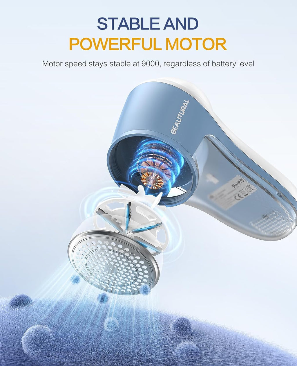 Fabric Shaver and Lint Remover, Rechargeable Sweater Defuzzer