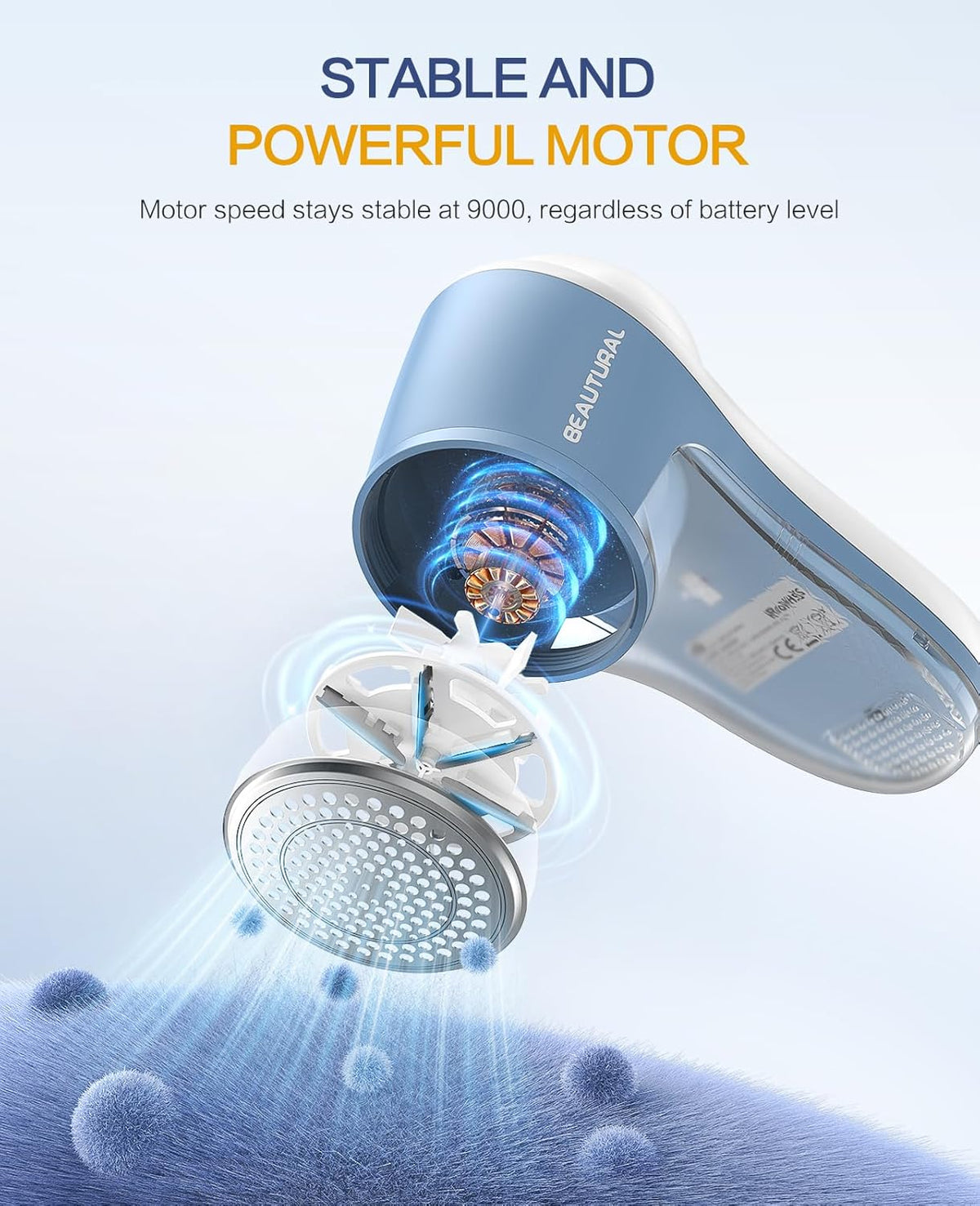 Fabric Shaver and Lint Remover, Rechargeable Sweater Defuzzer