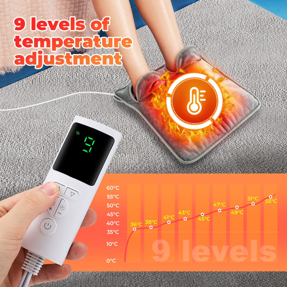 Electric Foot Warmer – Heated Pad for Home & Office