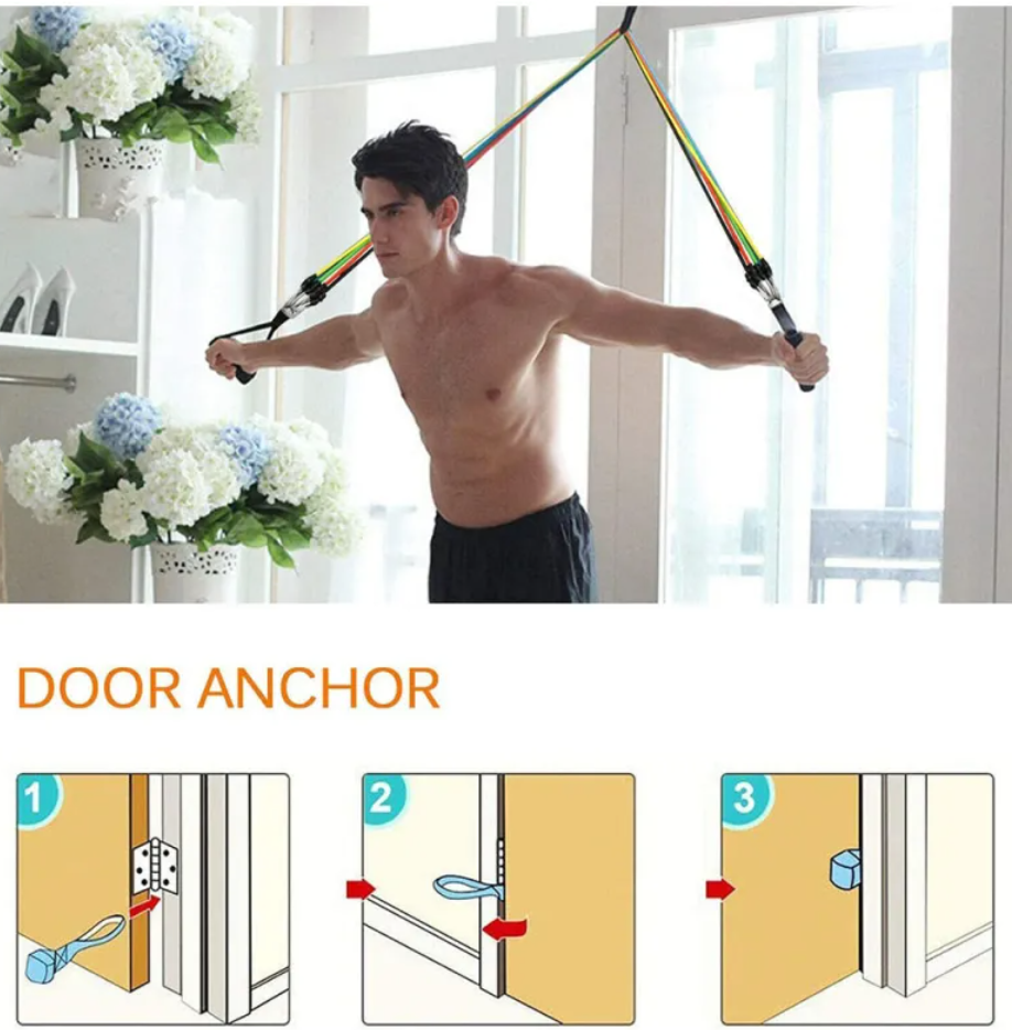 17-Piece Resistance Band Workout Set