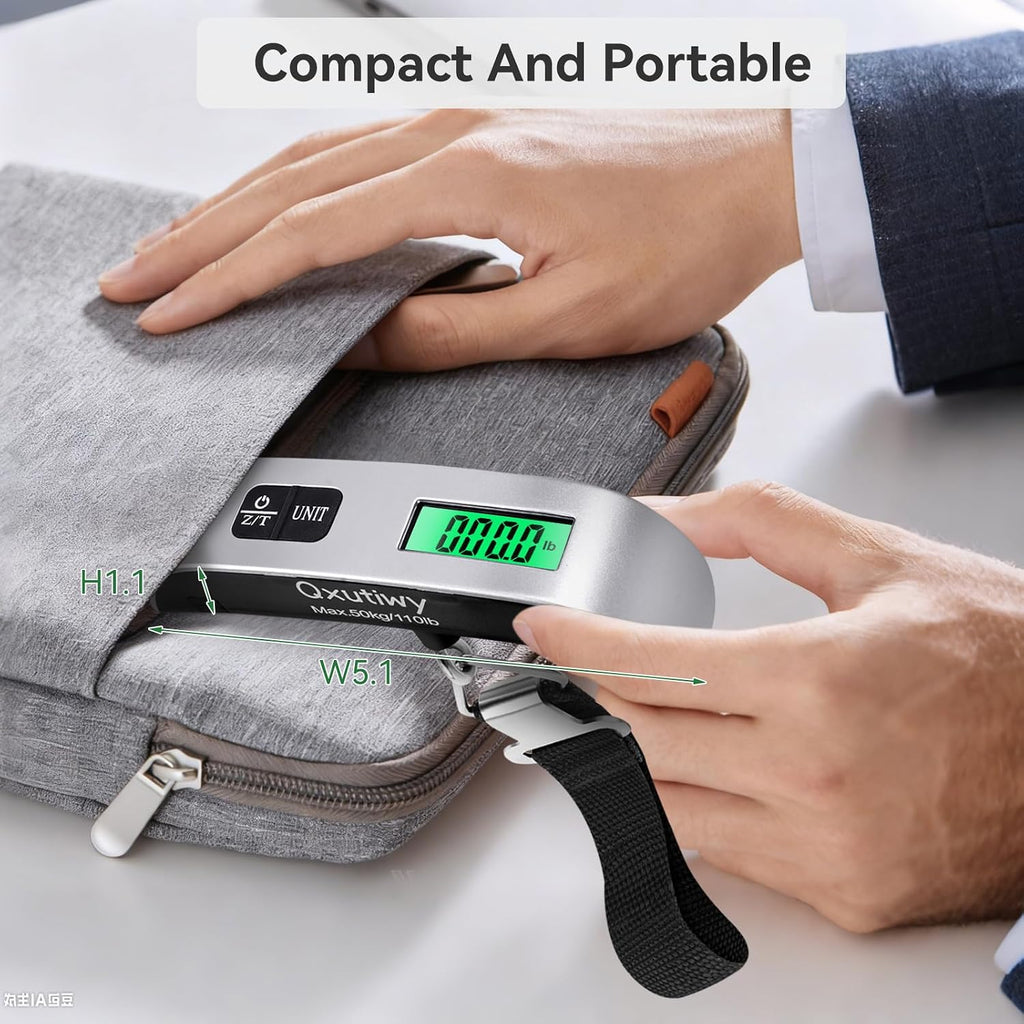 Luggage Scale, 110 Pounds Digital Luggage Scale Battery Included
