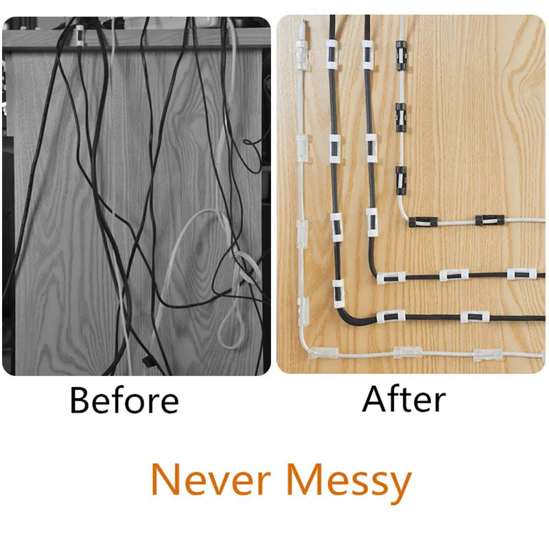 Cable Organizer Clips – 20 Pack