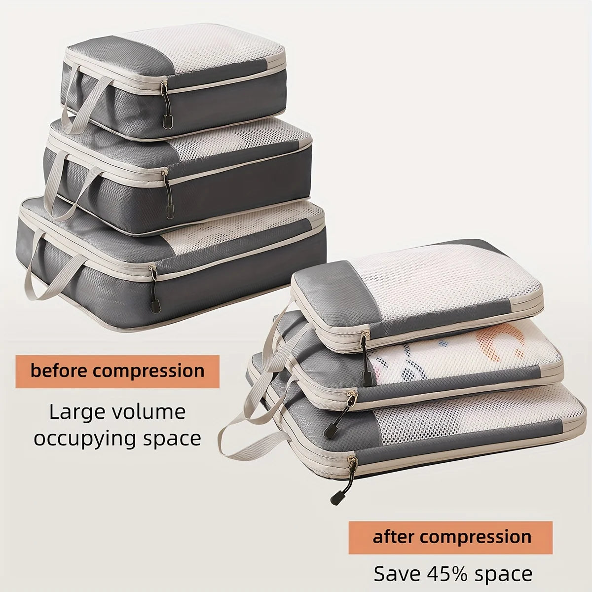 3-Piece Compression Packing Cubes