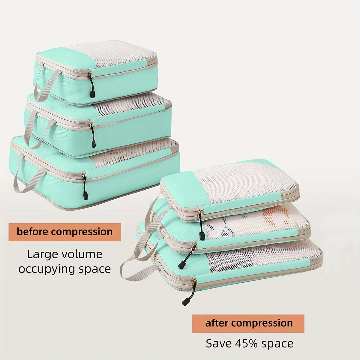 3-Piece Compression Packing Cubes