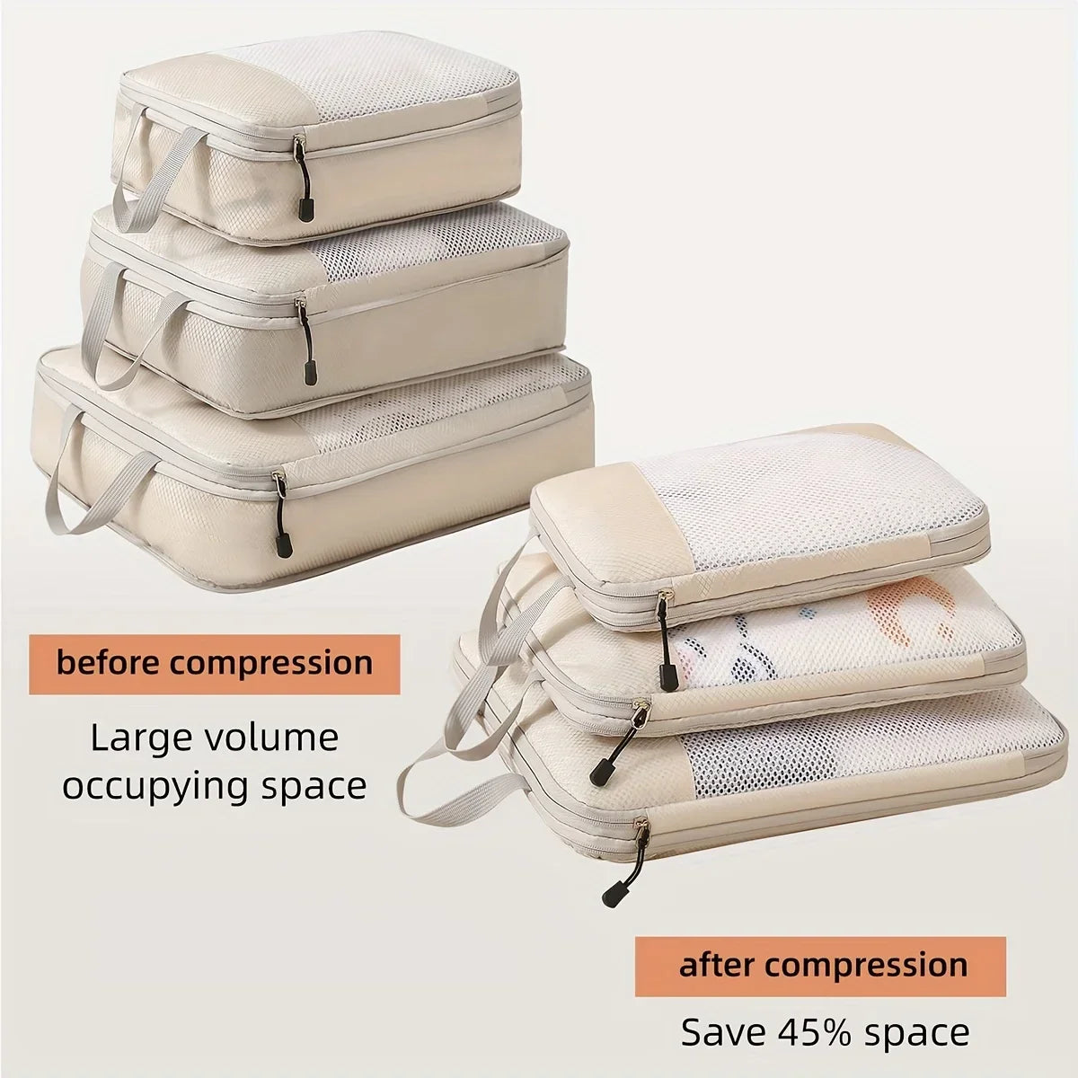 3-Piece Compression Packing Cubes