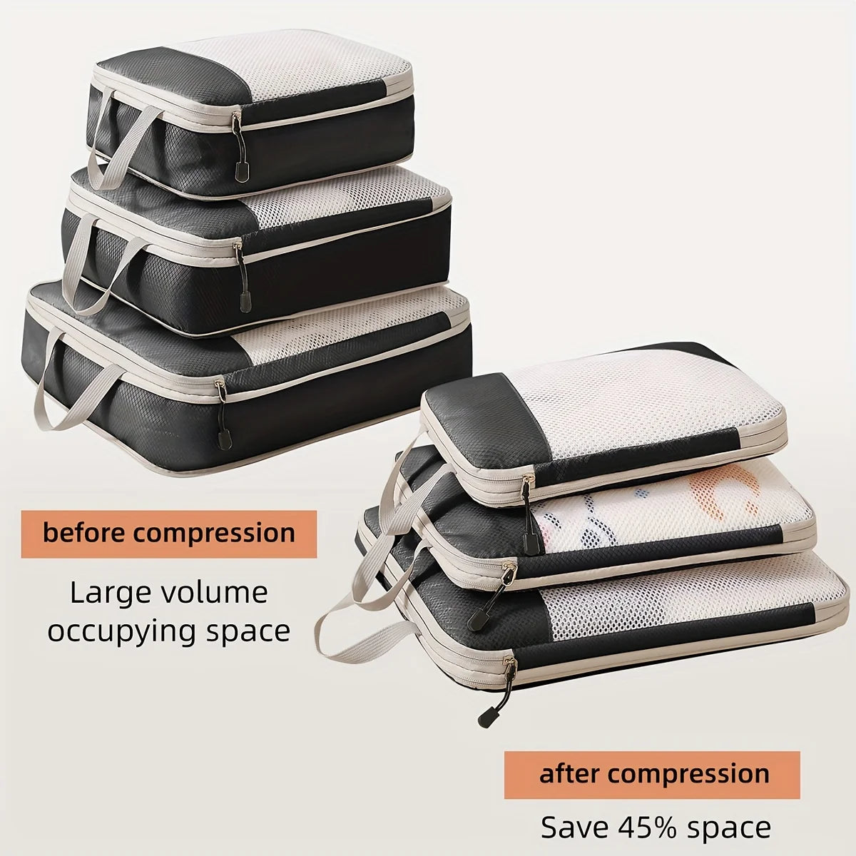 3-Piece Compression Packing Cubes