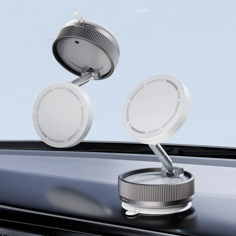 Vacuum Magnetic Phone Holder – Car, Desk & Mirror Mount