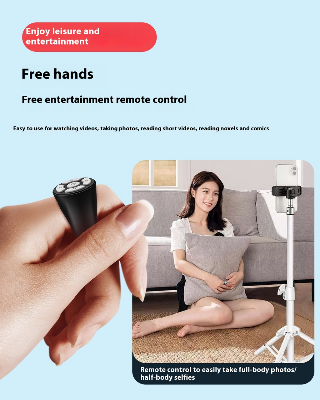 Bluetooth Scrolling Remote Ring – iOS & Android
