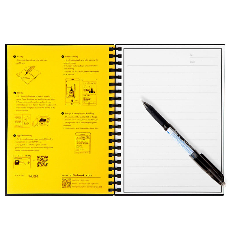 Smart Reusable Notebook – Erasable Pages with App Backup