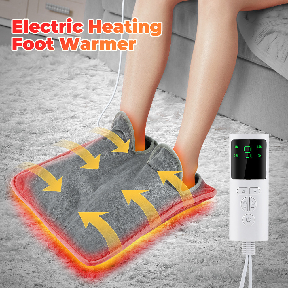 Electric Foot Warmer – Heated Pad for Home & Office