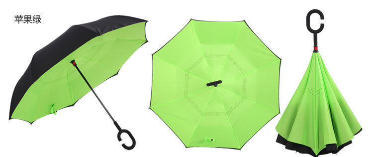 Double-Layer Inverted Umbrella with C-Handle – 105 cm