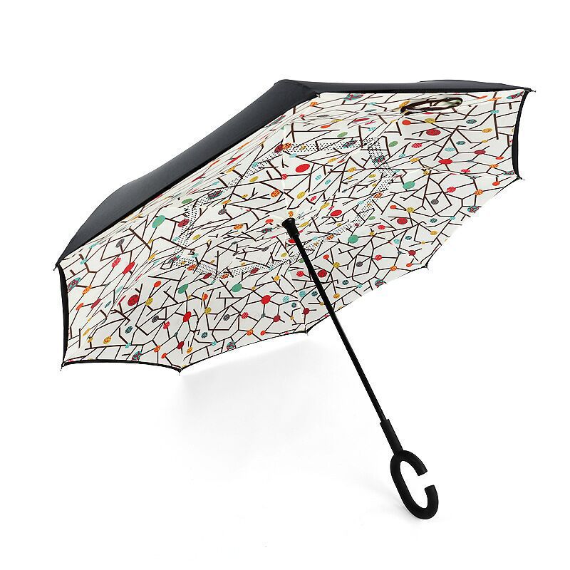 Double-Layer Inverted Umbrella with C-Handle – 105 cm
