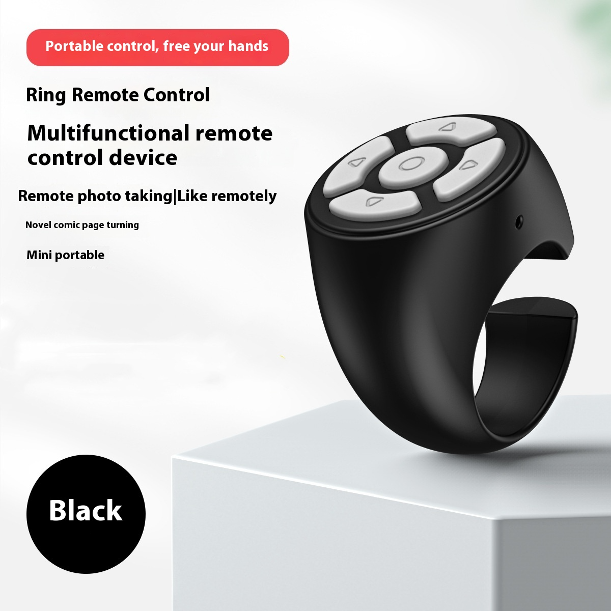 Bluetooth Scrolling Remote Ring – iOS & Android