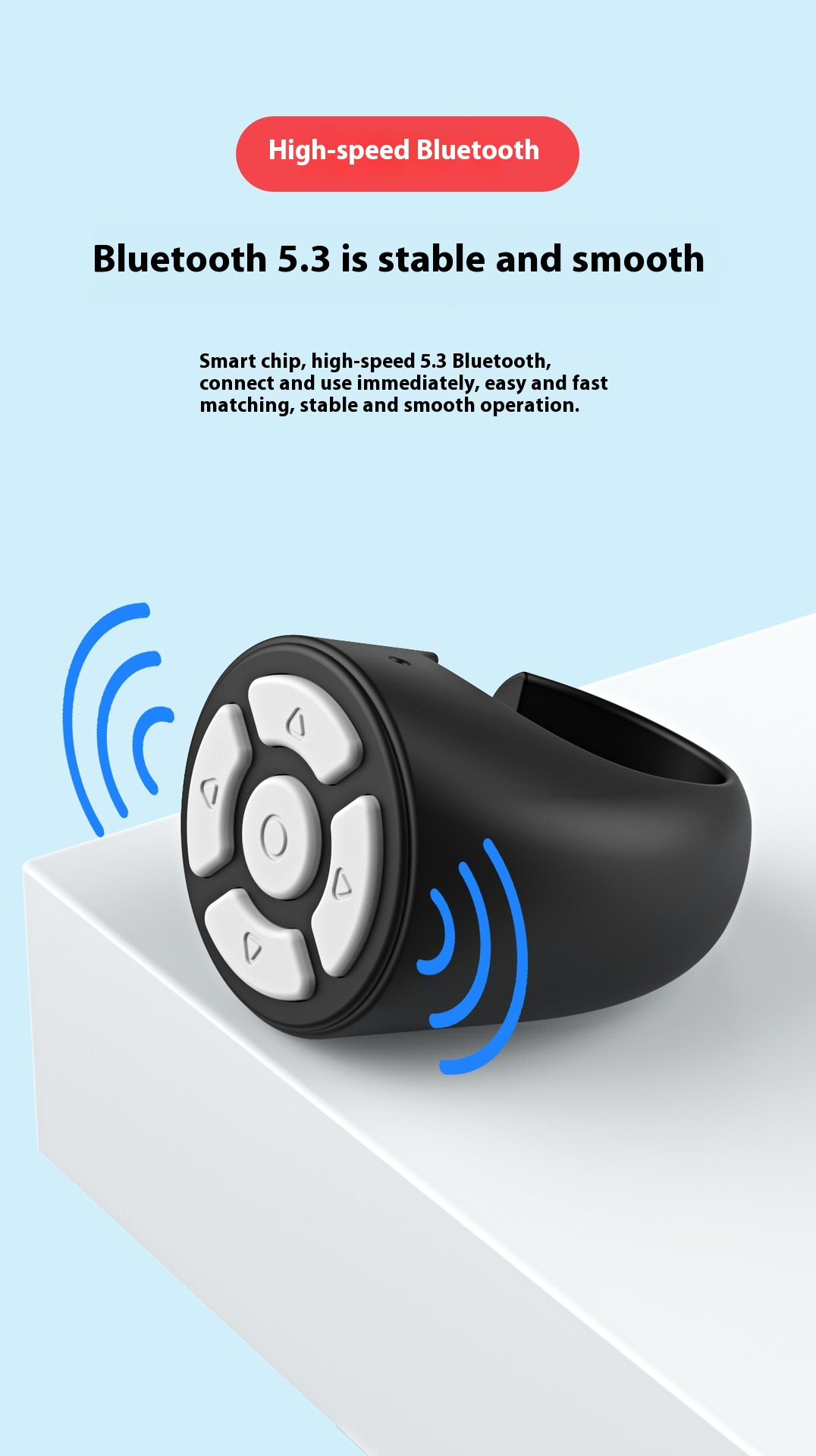 Bluetooth Scrolling Remote Ring – iOS & Android