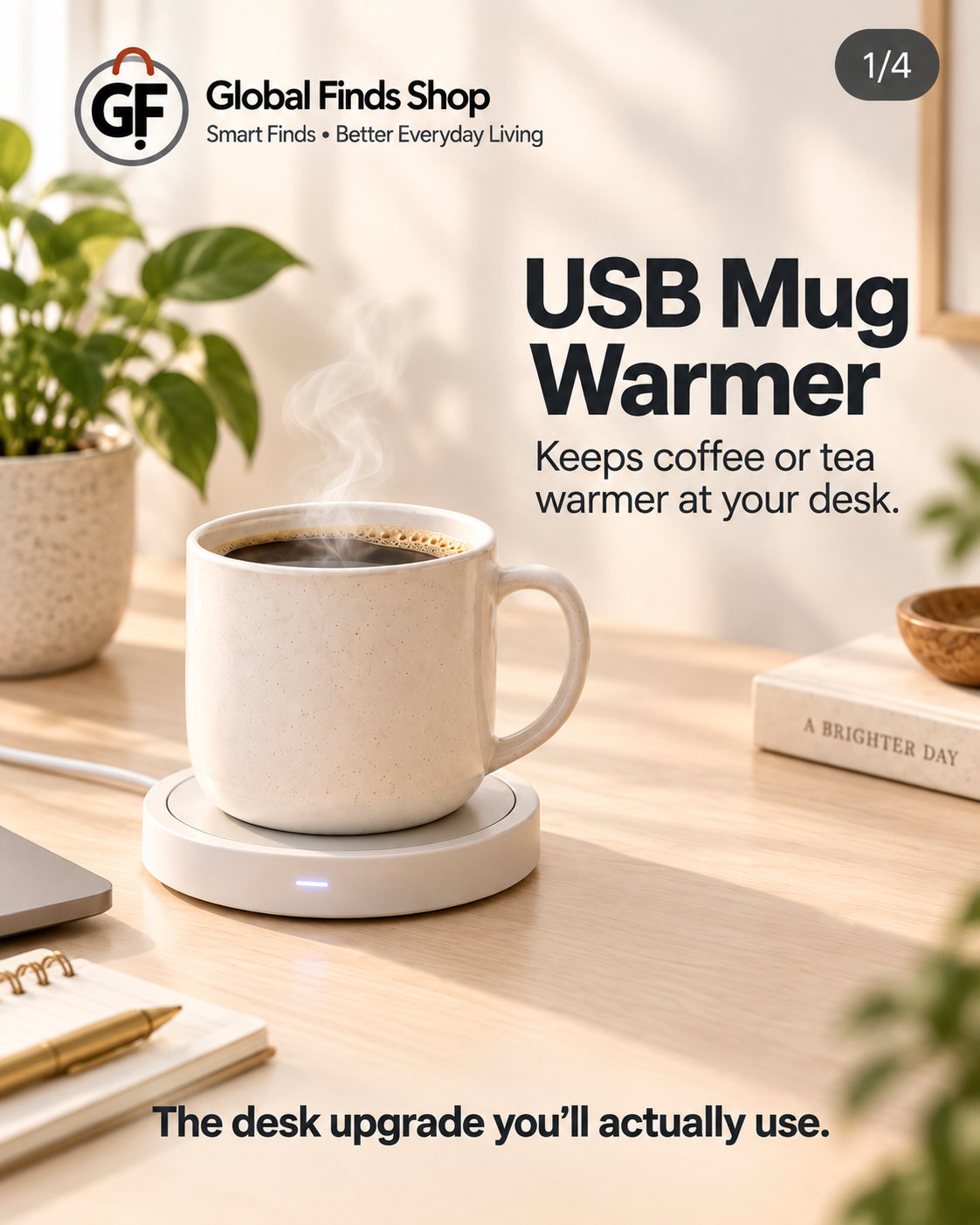 Global Finds Shop USB Mug Warmer hero image