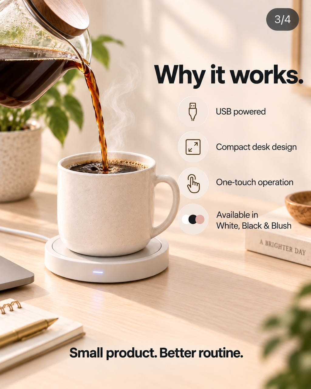 Global Finds Shop USB Mug Warmer features image