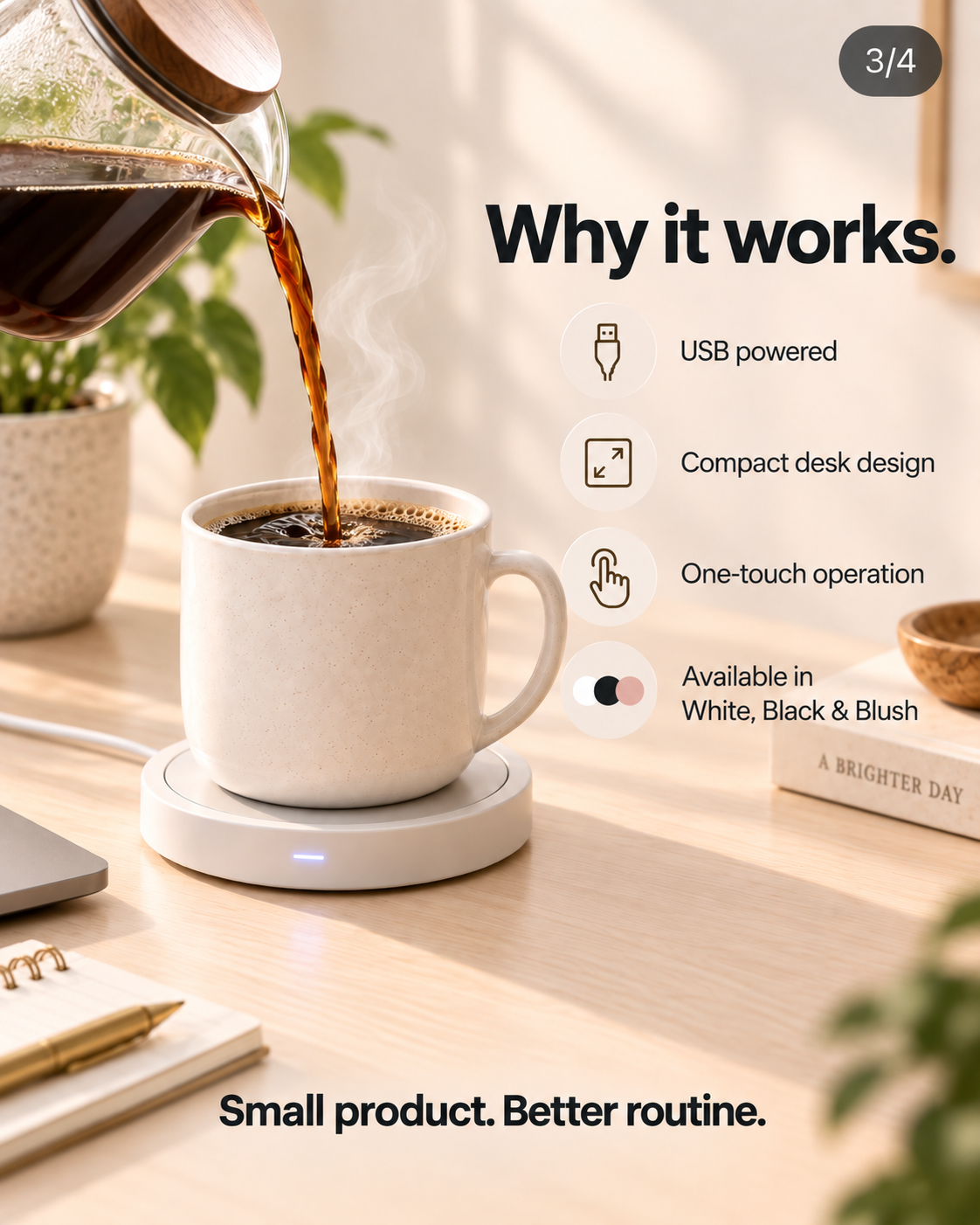 Global Finds Shop USB Mug Warmer features image